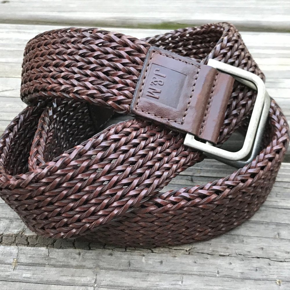 J & M Belt Handcrafted Brown Braided Women waistba